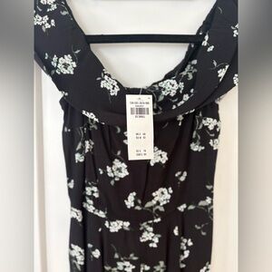 Abercrombie & Fitch Black Floral Jumpsuit | NWT | XXS